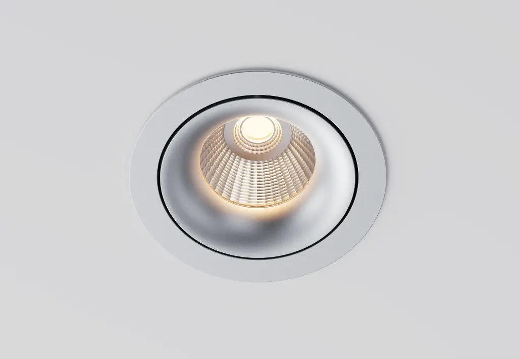 Smooth Adjustable LED Silver Reflector 38° 3000K.webp