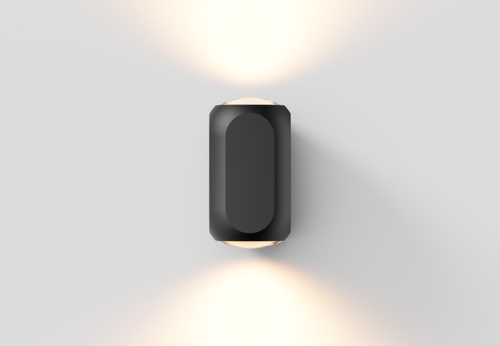 [29W3UD011B8] Box Up&Down Wall light (Black)