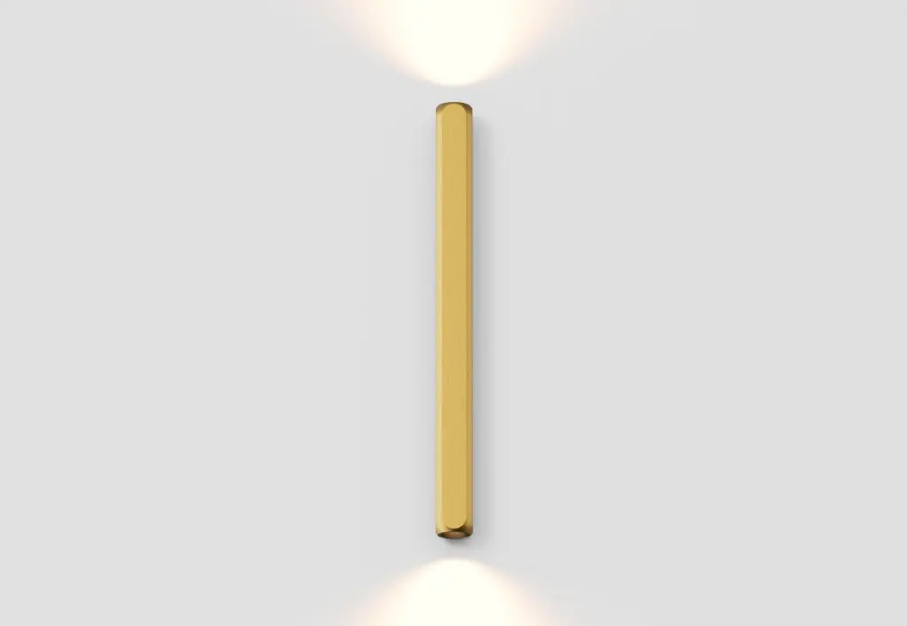 [29W3T30010BA2] Box Tube 30cm (Brushed brass)