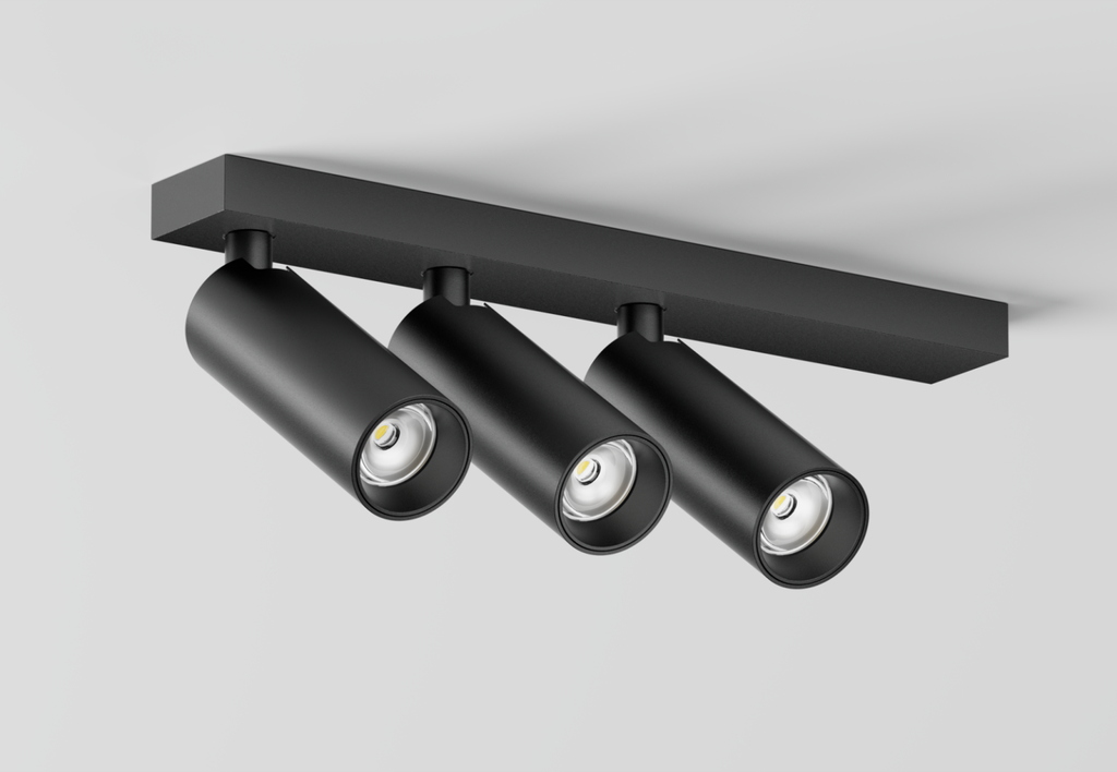 [05C3A0311B0] Tuup Slim Asym 3 Ceiling spotlight (Zwart)