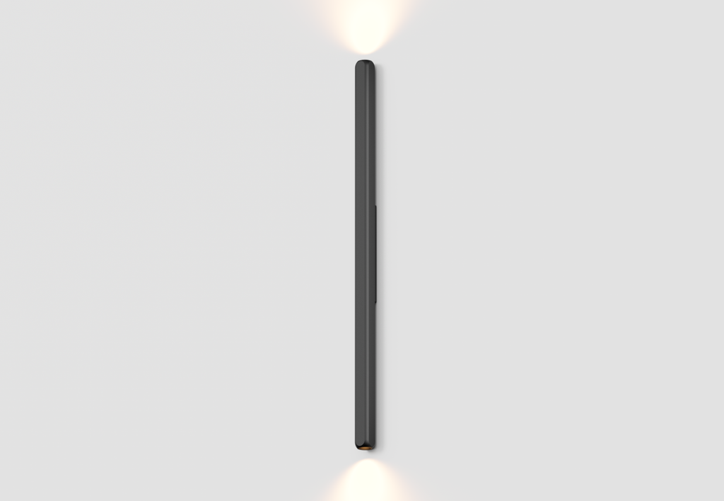 [29W3T60010B2] Box Tube 60cm Wall light (Black)